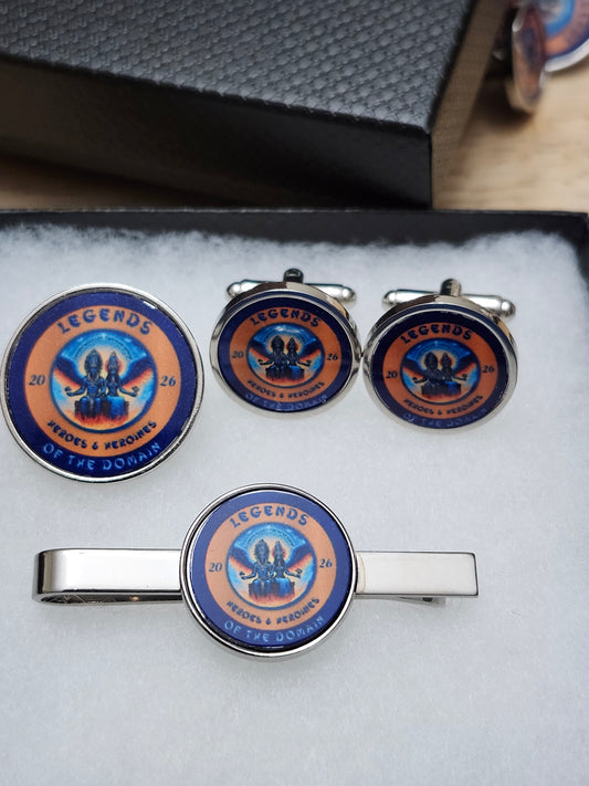 Round Cufflinks Set
