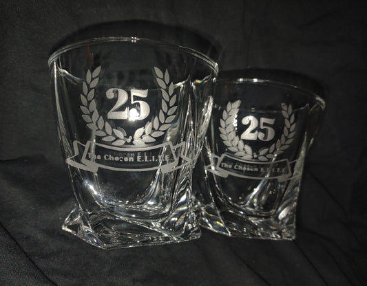 Etch Glass - Set of two glasses