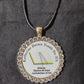 Round Necklace in Silver or Gold