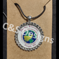 Round Necklace in Silver or Gold